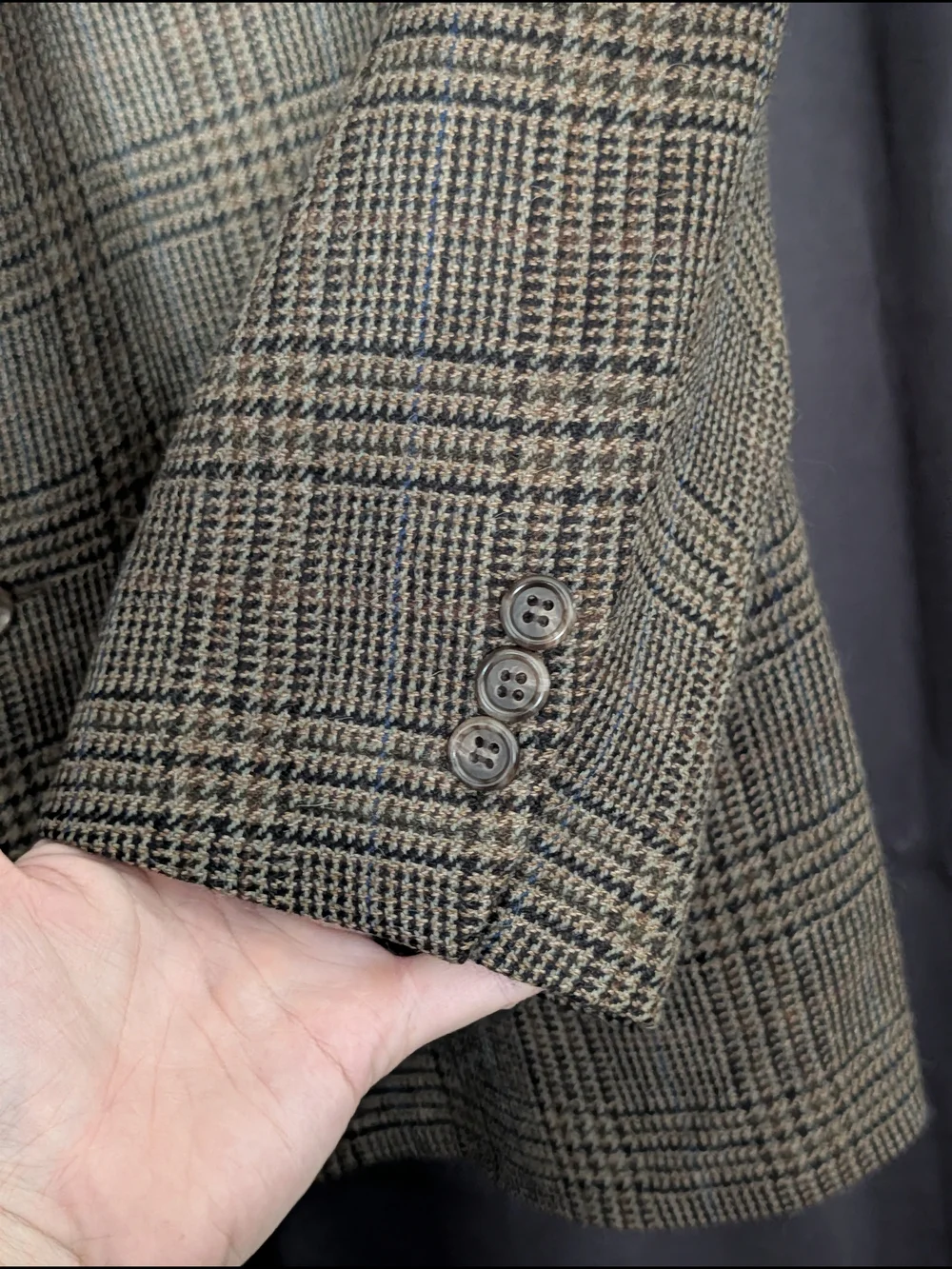 Brooks Brothers Vintage Made in USA Brown Plaid Tweed Sport Coat 43R
